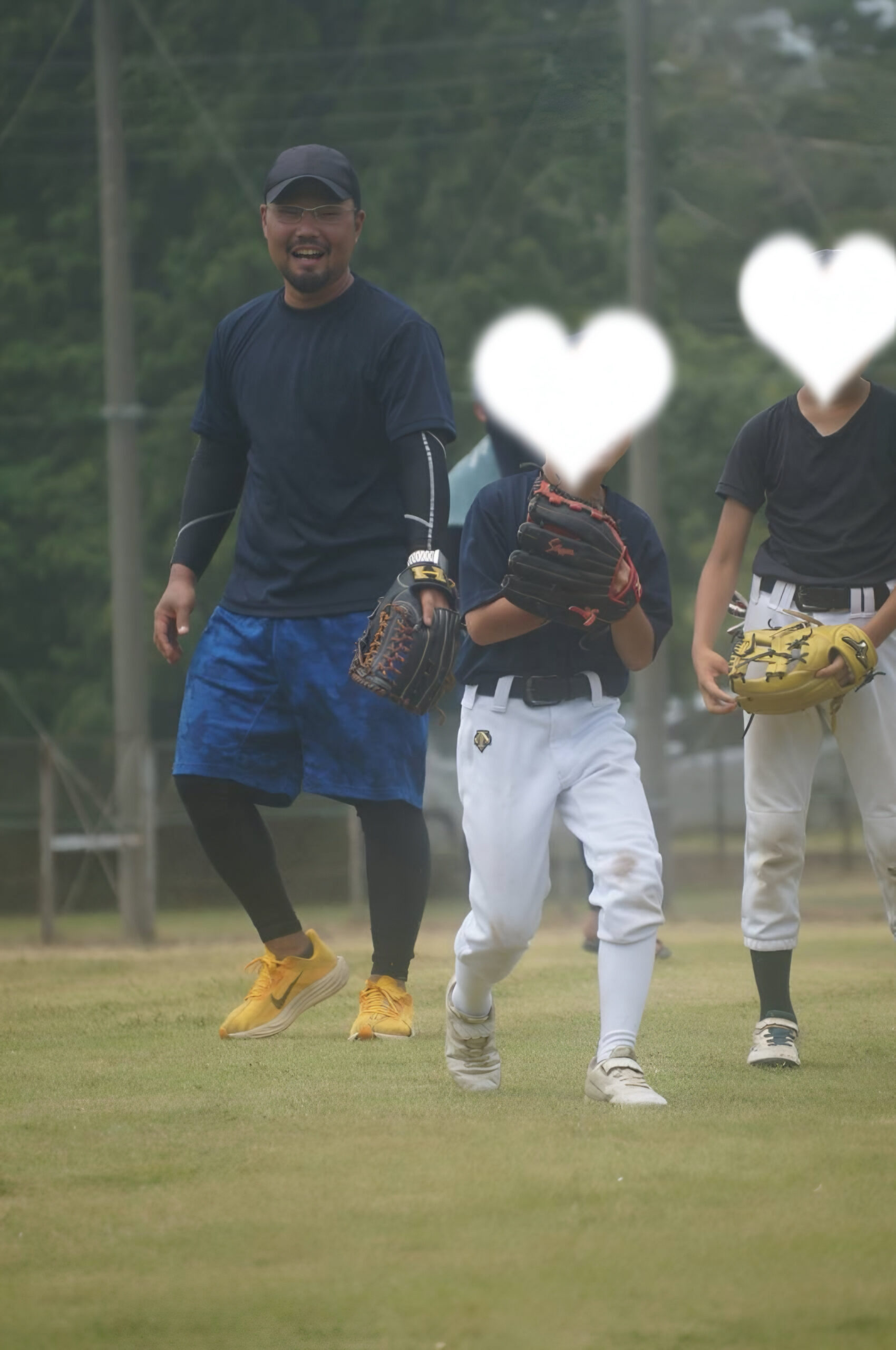 子どもたちと野球